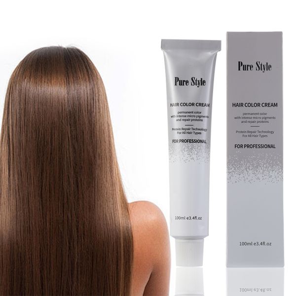 Non Allergic Hair Dye Low Ammonia Natural Herbal Cream OEM Available Hair Dye Factory Supply