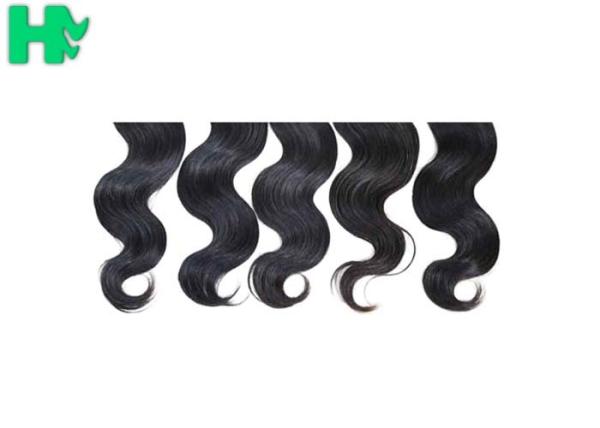 Double Weft 7A Hair Extensions Body Wave Natural Virgin Peruvian
