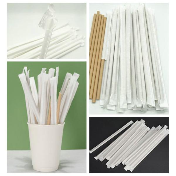 Slitted 27mm 38mm White Kraft Straw Packing Paper 28g Food Grade