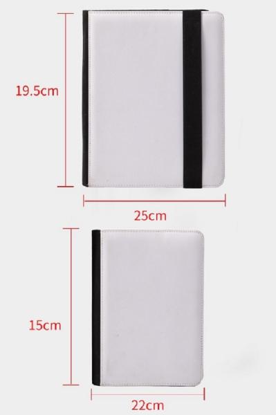 ユニバーサル マルチアングル サポート 空白 レザー サブライメーション タブレットケース 7' から 11'