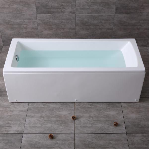 Removeable Skirt Legs Freestanding Panel Bathtub with Drainage Accessories at Best