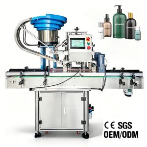 Automatic Four Wheel Cap Capping Machine Glass Bottle Plastic Bottle With CE Certification For Food And Skincare Products