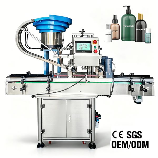 Automatic Four Wheel Cap Capping Machine Glass Bottle Plastic Bottle With CE Certification For Food And Skincare Products