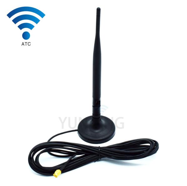 GSM WIFI 3G 4G LTE Dual Band High Gain Antenna 9dbi Spring Wifi With Sma Male