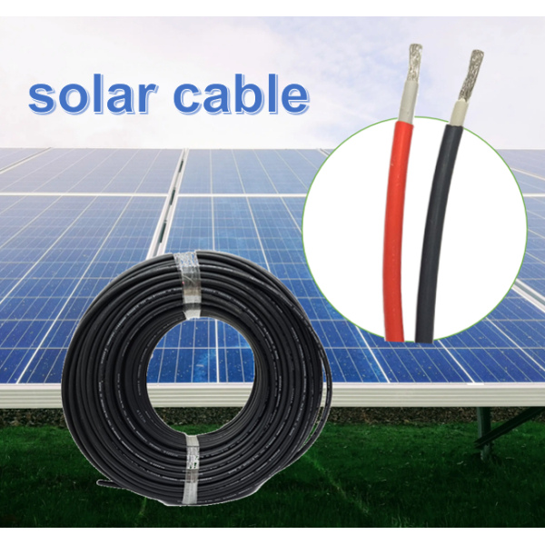 Tinned Copper Pv1-F Solar Cable H1Z2Z2-K 1x2.5mm2 4mm2 6mm2 10mm2 Solar Panel Electric Wire