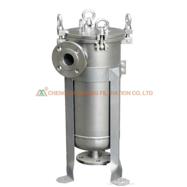 304 Stainless Steel Bag Filter , Industrial Filter Press For Slurry Water Treatment