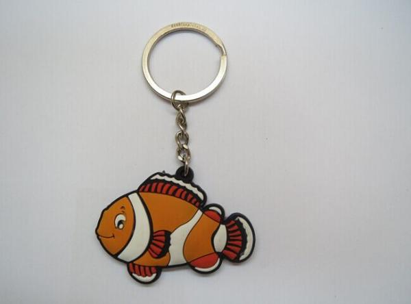 PVC keychain/ rubber keychain with custom logo