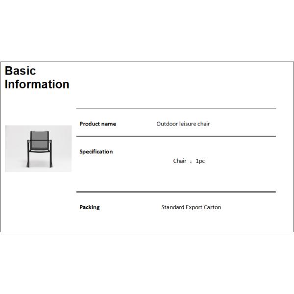 Material Superior y Cuadro de Aluminio de malla Diseño moderno Silla plegable al aire libre para el rendimiento