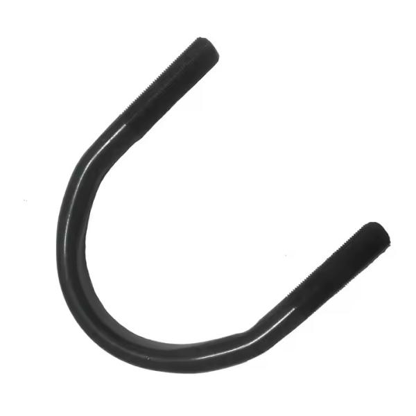 Color de electroplataje Clampada de tubería tipo U de zinc Clampada U de plomería Negro