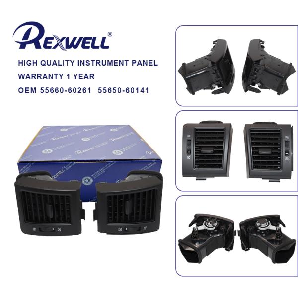 Nouvelles pièces de la carrosserie Véritable panneau d'instruments de voiture Registre A/C chauffe-air 55660-60261 55650-60141 pour Toyota Land Cruiser PRADO