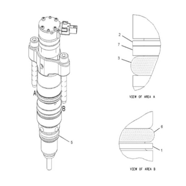 235-2888 инжектор топлива 236-0962 D6R двигателя дизеля E330C C-9