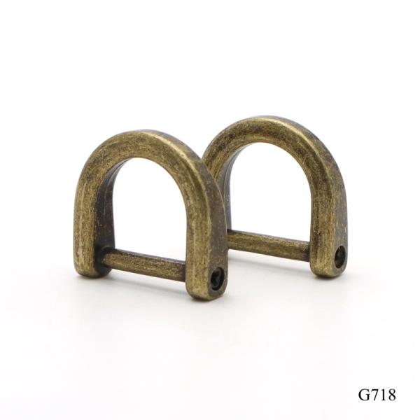 Anti Brass Metal D Ring Detachable Bag Strap Buckle 15mm Hardware Accessories
