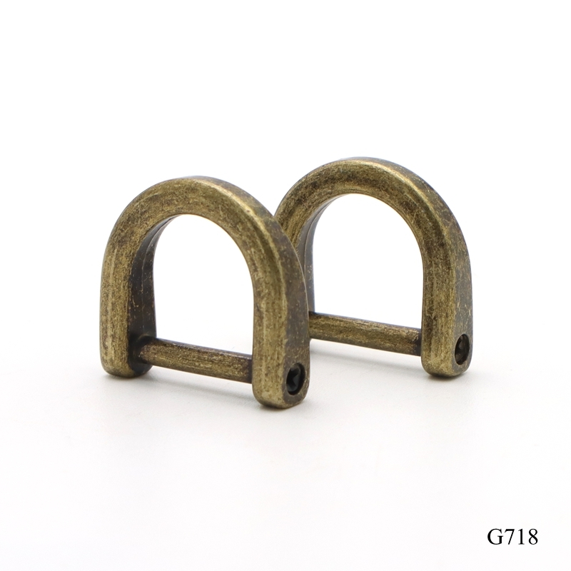 Anti Brass Metal D Ring Detachable Bag Strap Buckle 15mm Hardware Accessories