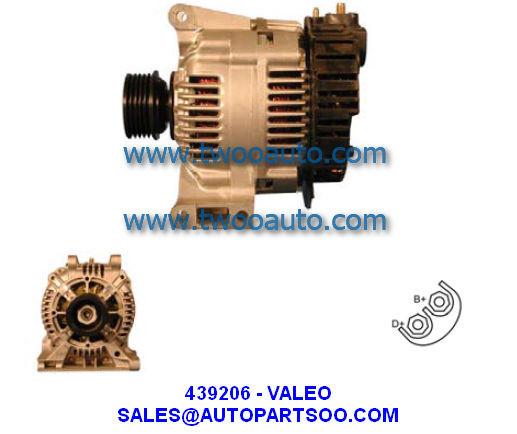 436666 439094 A13VI141 - VALEO Alternator 12V 90A Alternadores