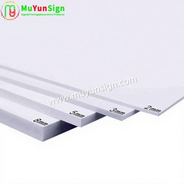 Multi Color PVC Foam Board Lightweight Matte Finish PVC Rigid Sheet