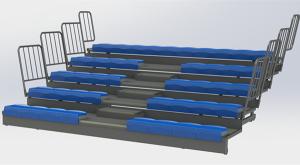 Bancada retrátil do Gym do banco automático completo do HDPE/bancada interna do