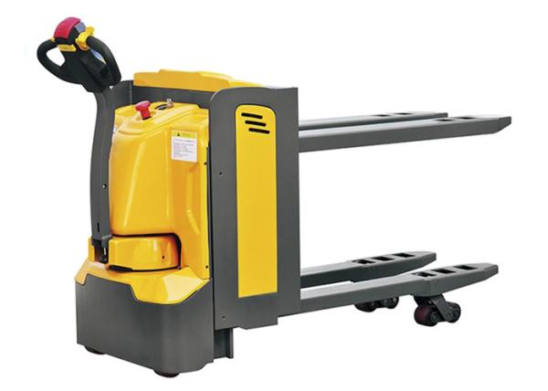 Double Pallet Warehouse Forklift Trucks Electric Type With Wear Resistant Wheel