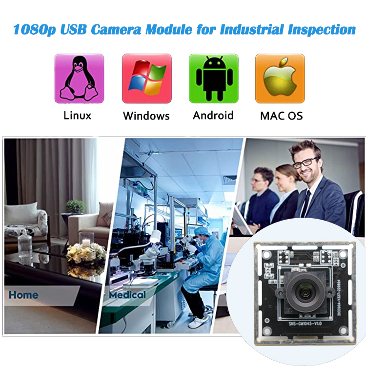 Нул модулей 1080p AR0234 камеры USB искажения для промышленного осмотра
