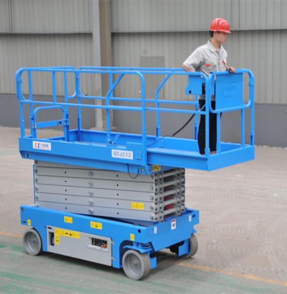 3220KG Self Propelled Scissor Lift Hydraulic Lift Drive For Aerial Construction Work