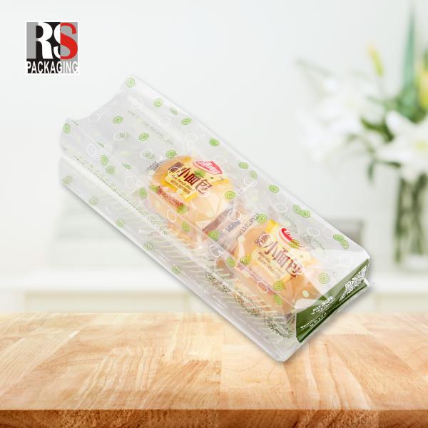 Хлеб с перекрещенным квадратным дном PP мешки Пластиковая упаковка продуктов питания OPP Bopp Block Дно мешки для торта