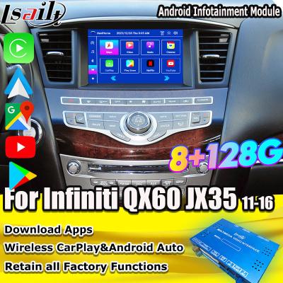Lsailt 8G Android Multimédia Interface para Infiniti QX60 JX35 2011-2020 CarPlay sem fio integrado, Android Auto