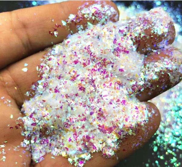 April Fool's Day Craft Nail Art Iridescent Mylar Flakes Glitter Fragment in 365 Colors Confetti Irregular Shape