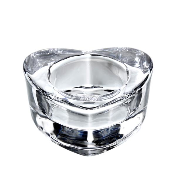 Держатель для свечи формы сердца Tangson стеклянный, держатель для свечи чая светлый для украшения партии