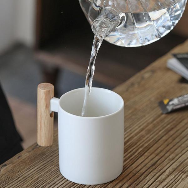 Sublimation Heat Transfer 11oz Ceramic Mug with Wooden Handle