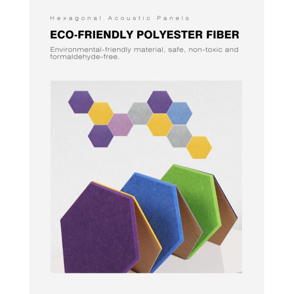 Прилипатель 9mm собственной личности чувствовал звукоизоляционное искусства стены акустических панелей декоративное мягкое