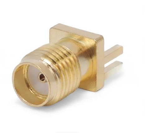 Small SMA Female Connectors Customized SMA PCB Edge Mount Connector
