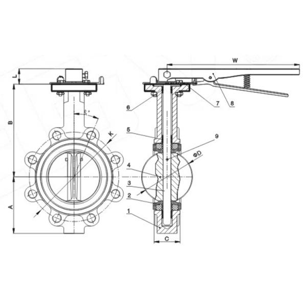 Lug Type Butterfly Valve