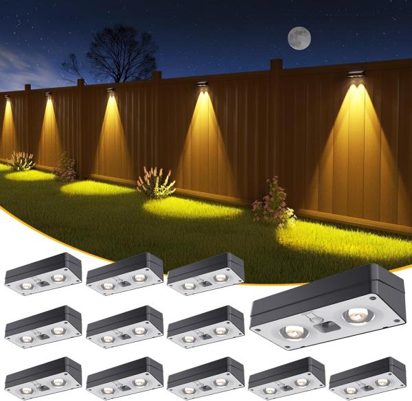 Lumière solaire LED 3 modes 5V / 3W Lumière murale de jardin IP44 Haute efficacité