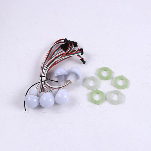 Amusement Led Pixel 3 Points 30mm Cabochon Leds Carnival Park Equipment Rides Lights