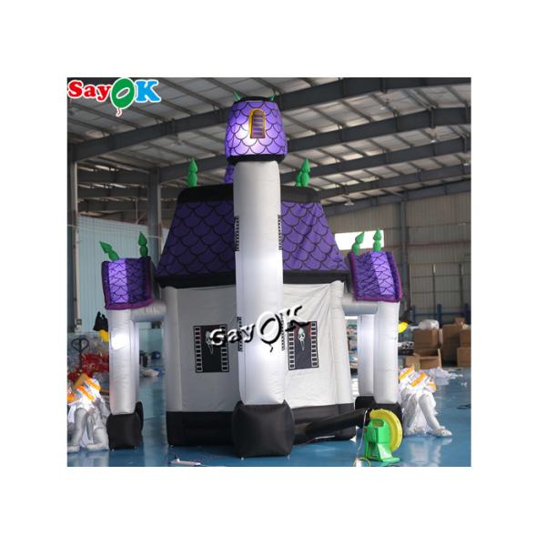 5m 16ft Horrific Inflatable Halloween Haunted House With Dead Tree Led Lighting