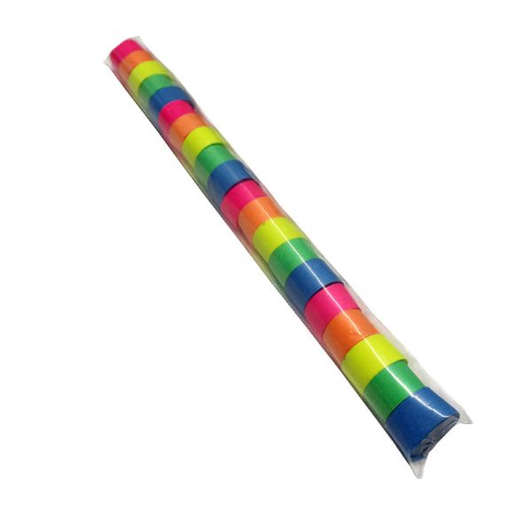Fire Resistant 2cm*10m/roll Non-toxic Confetti Ribbons and Stage Streamers for Confetti Blaster Machines