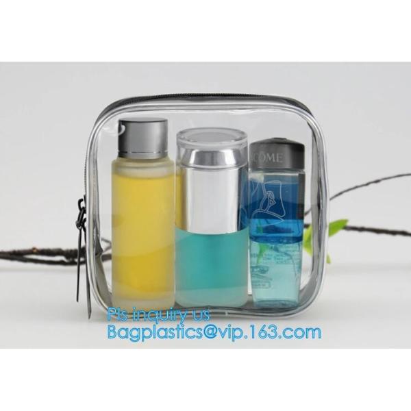 Сумка мытья перемещения PVC косметической гигиенической косметикаи состава ясная с ручкой, косметические сумки подарка Tote сумка макияжа перемещения для молнии