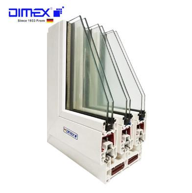 A janela de deslizamento e o sistema UPVC da porta perfilam a resistência UV alta Dimex L107