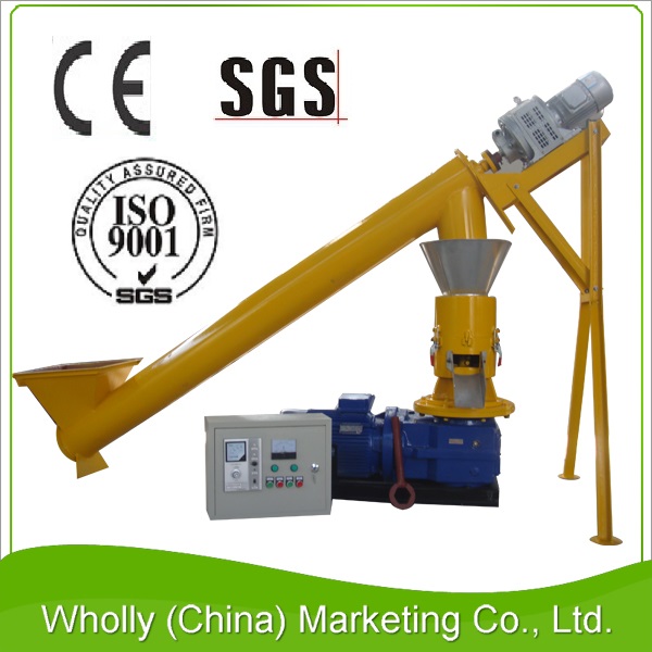 SKJ300 Flat Die CE Certification Wood Pellet Machine