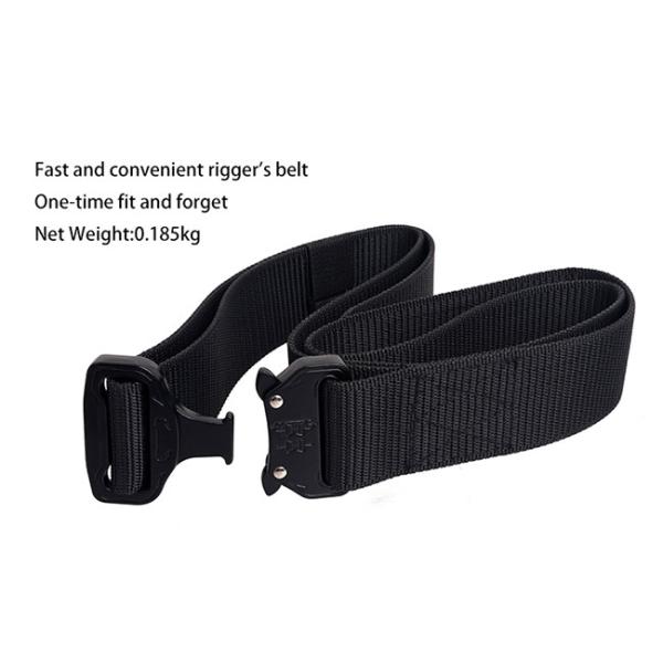 Tactical Belt Outdoor Cobra Buckle Tactical Belts Cobra Nylon Belt  XL size BK
