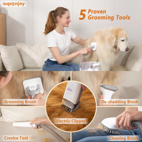 Электрический портативный вакуумный комплект для ухода за домашними животными