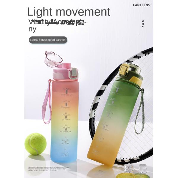 Botellas de agua deportivas personalizadas de gran capacidad de verano personalizadas botellas de agua de plástico botella de agua de plástico 1000 ml 32 oz actividades deportivas al aire libre viajes en bicicleta