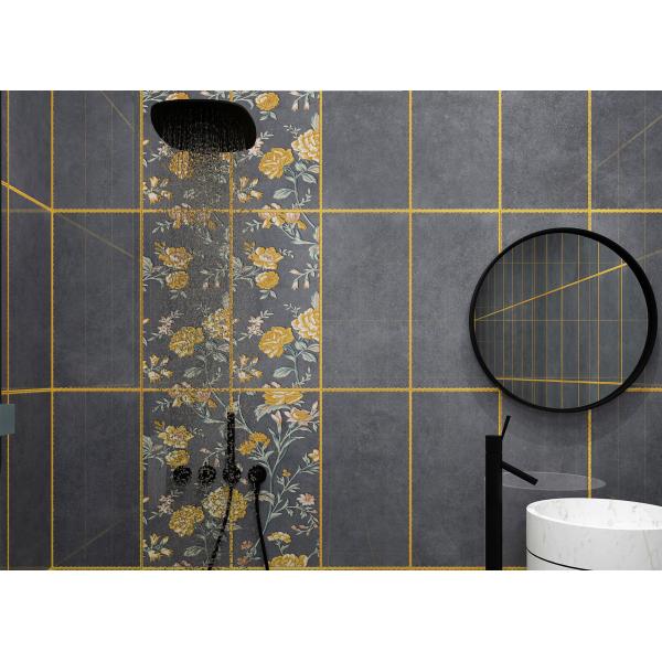 Dark Gray 300x600mm Ceramic Wall Tile AAA Grade Firebrick