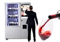 Distributeur automatique de luxe de vin d'ascenseur avec le système à télécommande de grand écran de la publicité