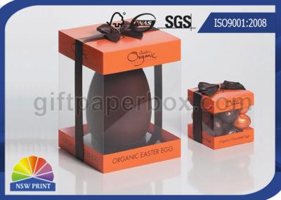 Logo Printed Clear PET Box With Plastic Window , Clear Plastic Box UV Coating