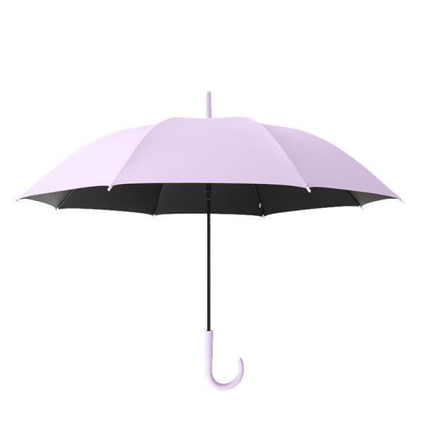 Simple and Practical Customized 190T Pongee Fabric Umbrella with Long Handle Design