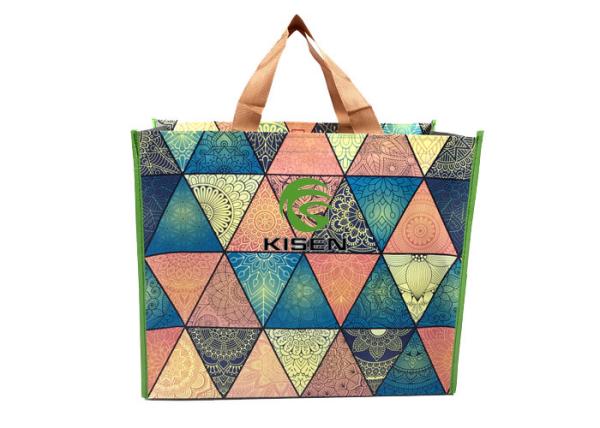 Custom Design Woven Carry Bags Eco Friendly Pp Material Gravure Printing