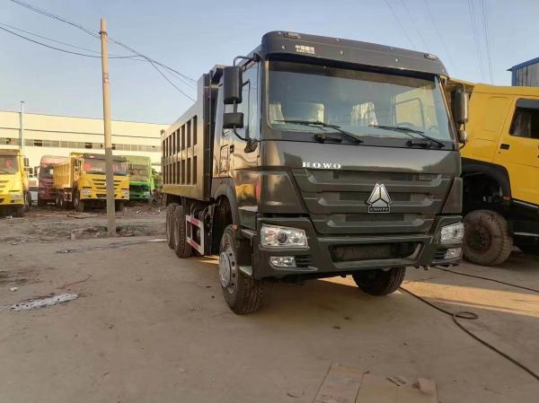 Veículo comercial Sinotruck HOWO 6*4 Caminhão de descarga Caminhão de segunda mão 10 pneus Cinza