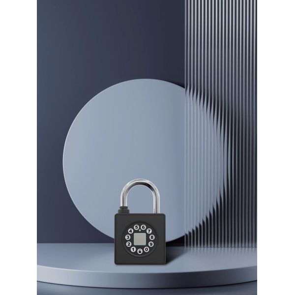 Multi-Mode RARLUX GS55S Smart Fingerprint Padlock Hardened Shackle IP66 Waterproof 100 Fingerprint Capacity Enhanced Security