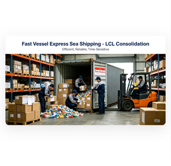 Fast Vessel Express Sea Shipping Service For Time Sensitive Maritime Transport