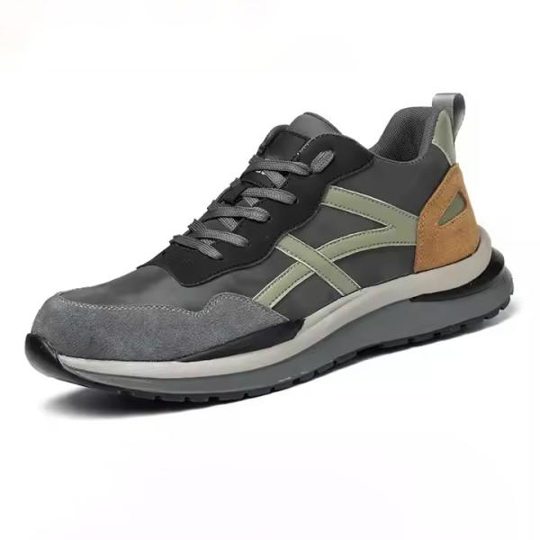 Rubber Sole Suede Microfiber Construction Safety Shoes With Standard Steel Toe And Kevlar Midsole